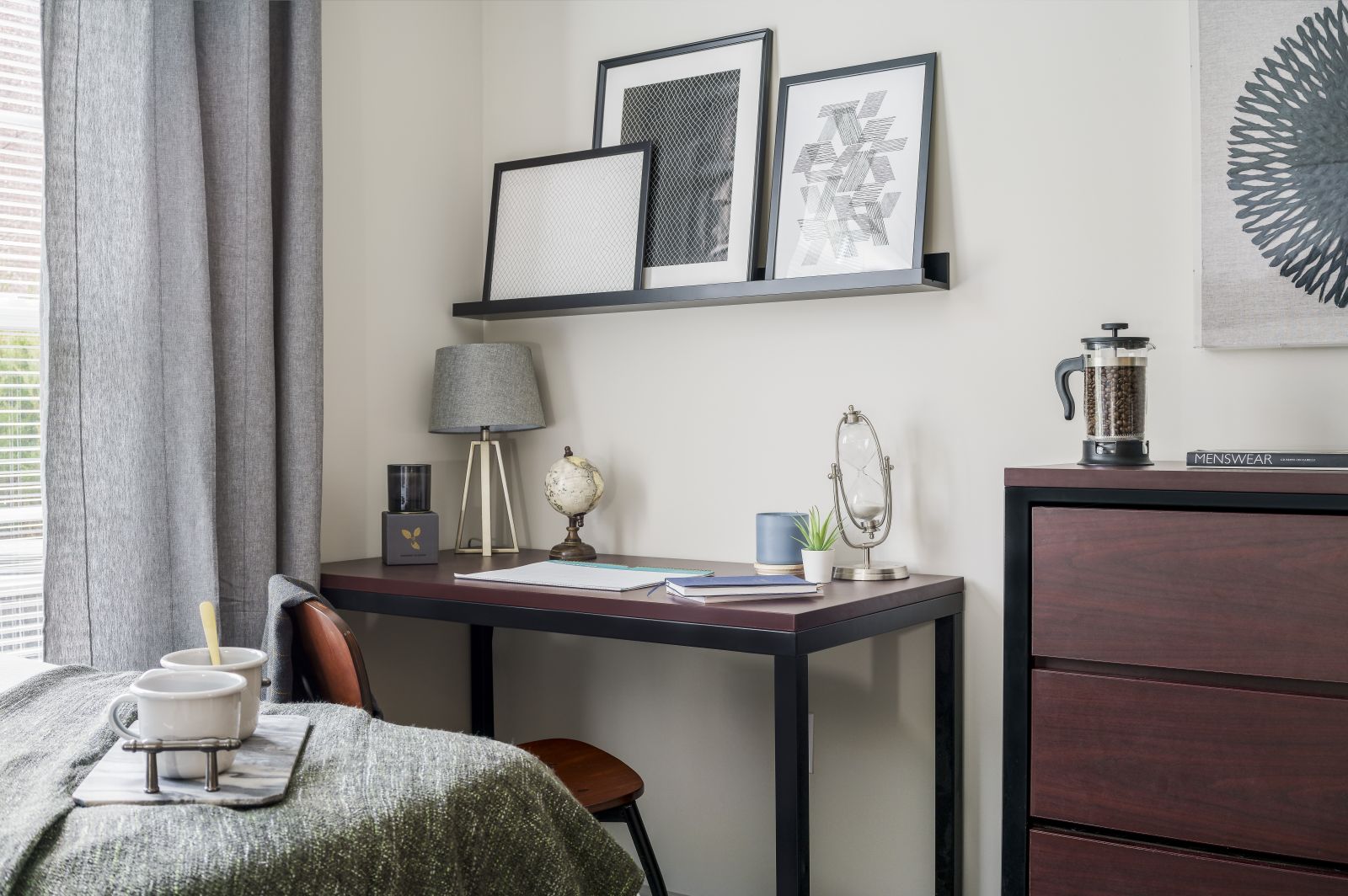 bedroom with desk